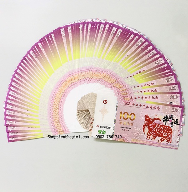 Tiền 100 dola macao hình con trâu 2021 - SP002446